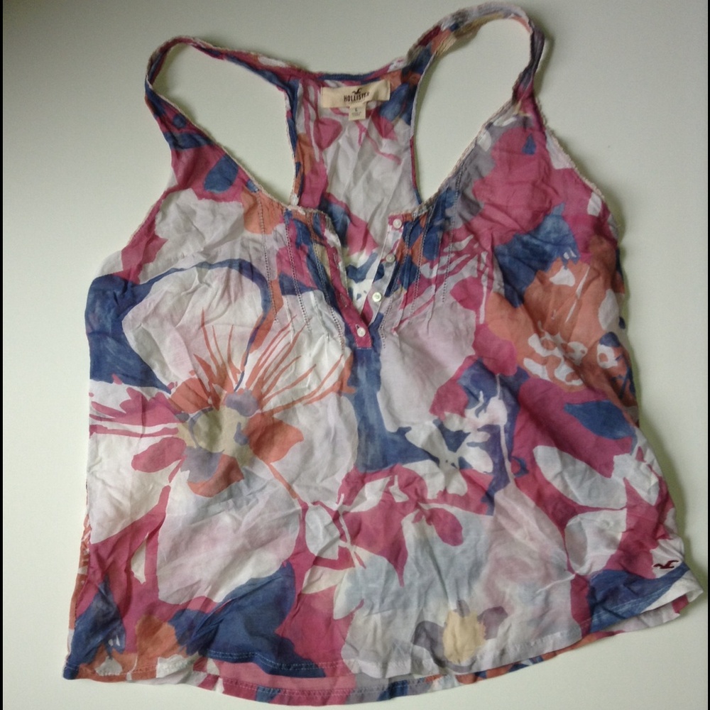 Pretty Hollister tank top size large